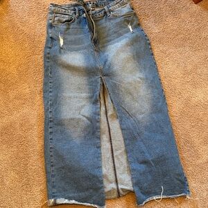 Women's Blue Denim Skirt